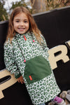 Poncho Green Leopard
