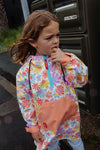 Poncho Retro Flowers