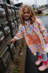 Poncho Retro Flowers