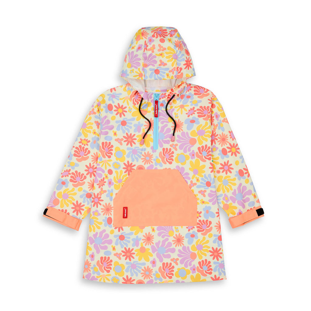 Poncho Retro Flowers
