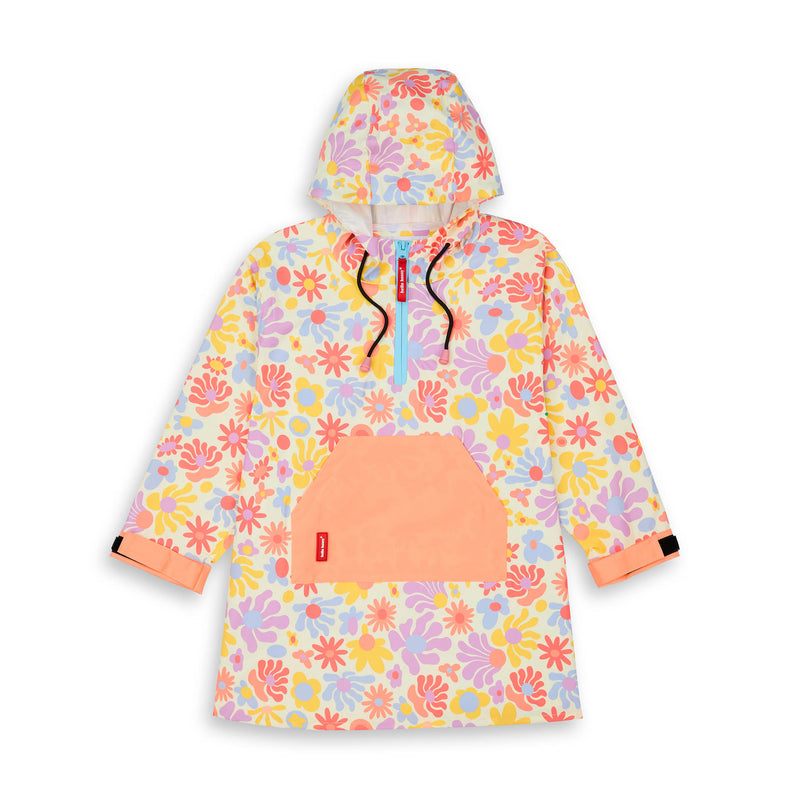 Poncho Retro Flowers